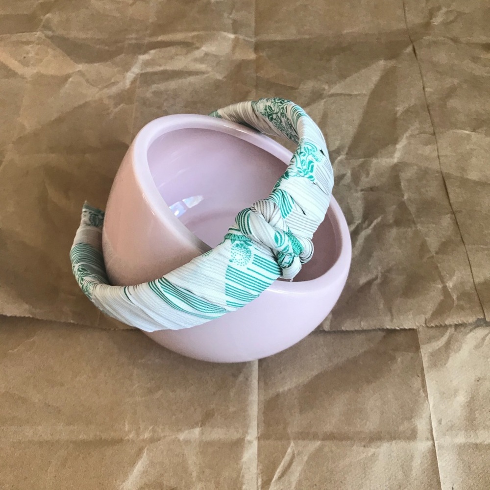 SOLD // Handmade vintage silk scarf headband